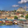 Suleymaniye Mosque River Bosporus Istanbul Turkey