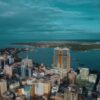 aerial view of the haven of peace city of Dar es Salaam