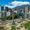 Area view of Plaza Francia de Altamira in Caracas. Venezuela