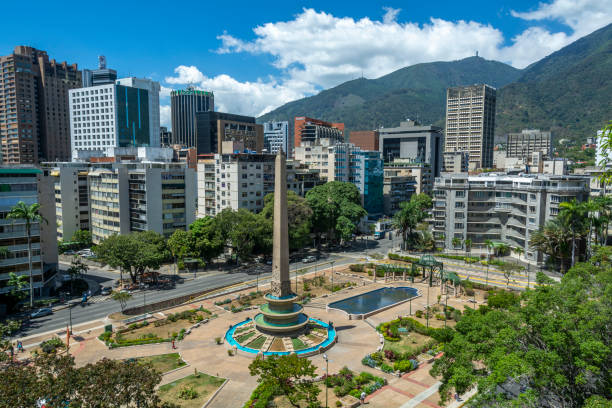 Venezuela fintech: how economic crisis reshaped the way people pay Area view of Plaza Francia de Altamira in Caracas. Venezuela