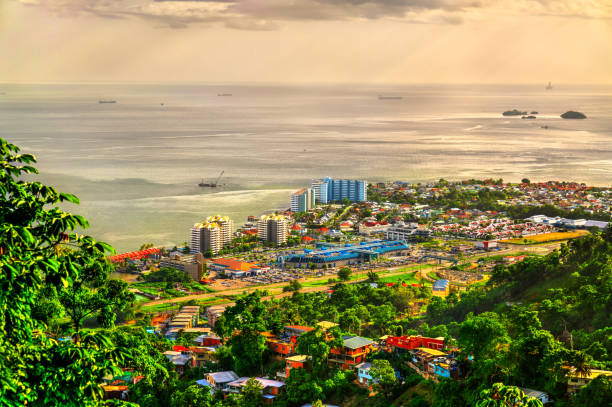 Trinidad and tobago builds digital payments infrastructure for 2026 Shoreline of the Gulf of Paria in Port of Spain Trinidad and Tobago